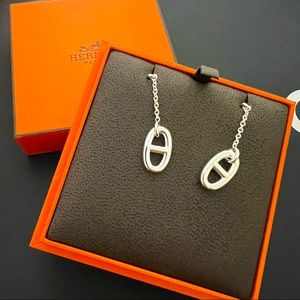 Hermes Sterling Silver Farandole Earrings